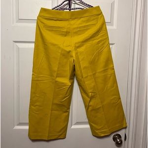 Loft petite Yellow Cropped Pant